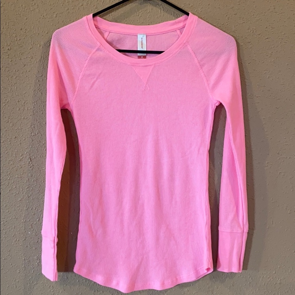 Hot pink long sleeve shirt